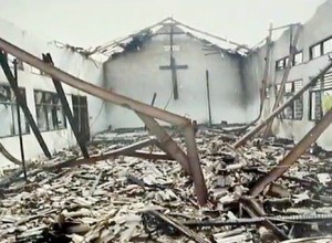 Nigeria chiesa distrutta